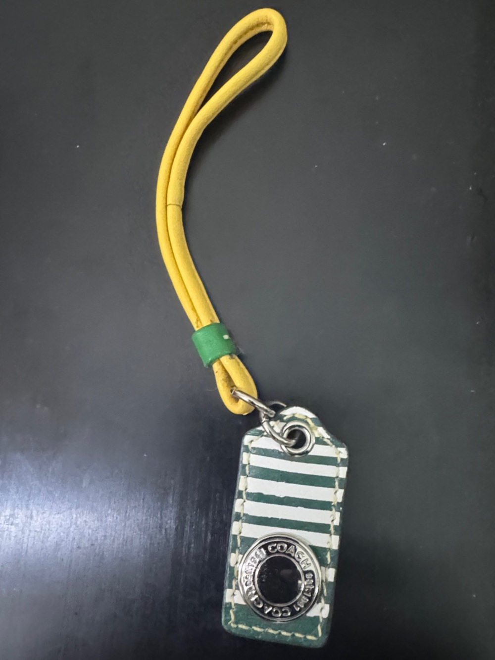 Coach Leather Loop and Hangtag